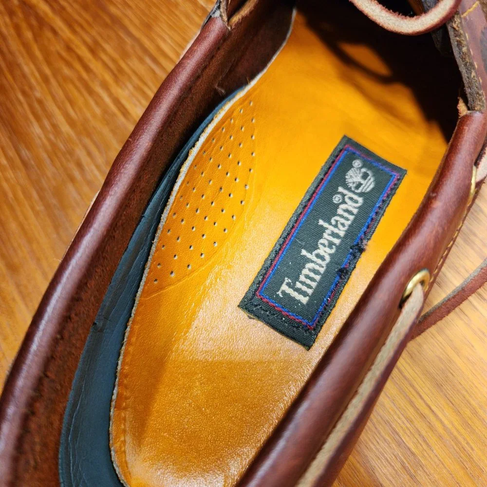 Timberland Women’s Brown Leather Boat Shoes